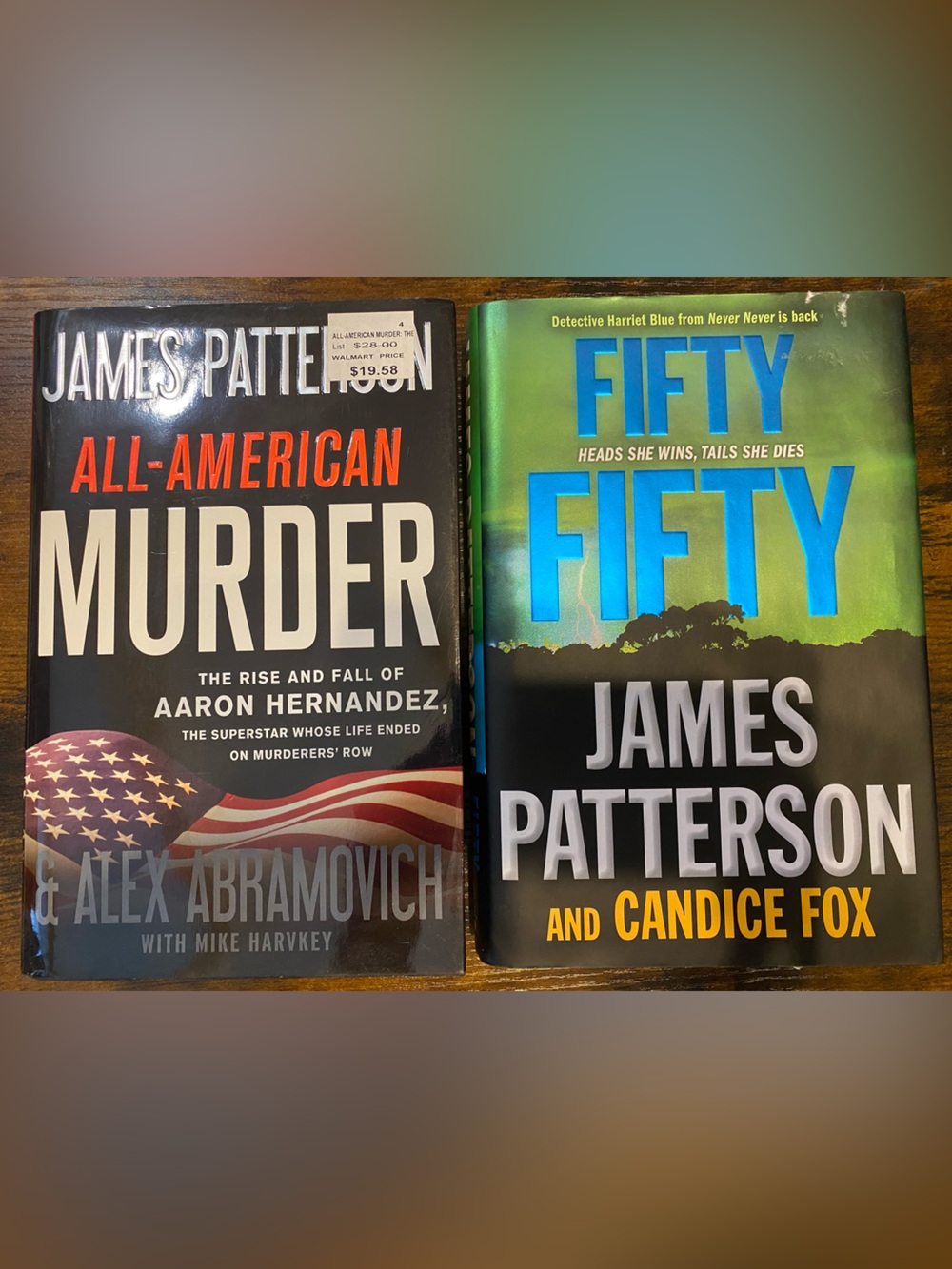 📗 James Patterson Hardcover Book Bundle - Fifty Fifty & All American Murder 📘